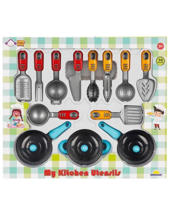 4681 Mutfak Gereçleri Seti 16 Parça -sunman