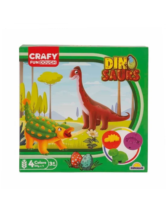 4734 Crafy 14’lü Oyun Hamuru Kalıp Seti – Dinozorlar