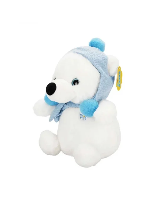 4773 Şapkalı Atkılı Kutup Ayı 30 Cm -sunman