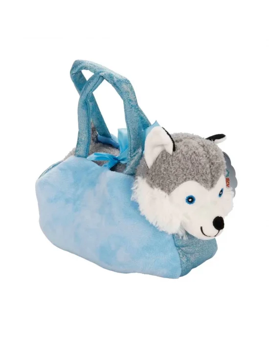 4775 Peluş Kedi Köpek Taşıma Çantalı 20 Cm -sunman