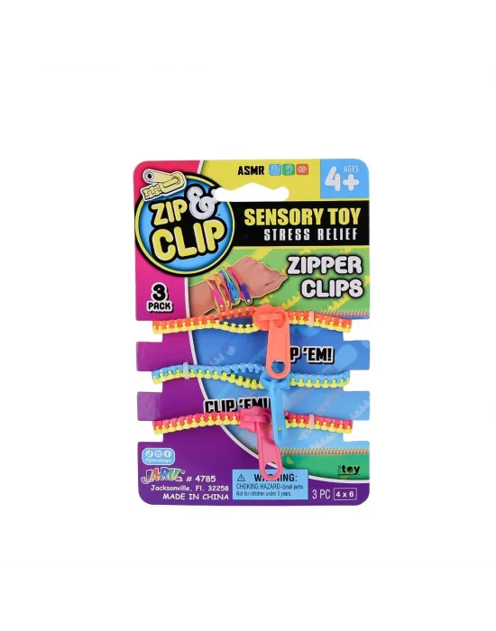 4785 Zıp Clip Zipper Clips 3lü -sunman