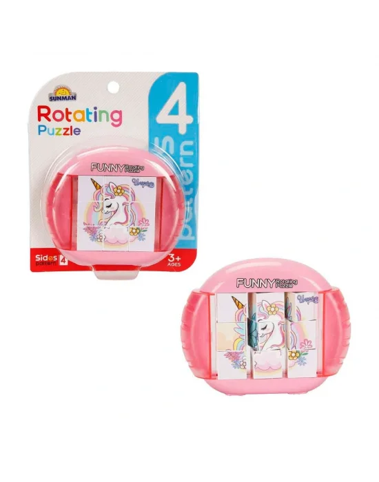 4837 Sun-yfn-dönen Puzzle Unıcorn Temalı