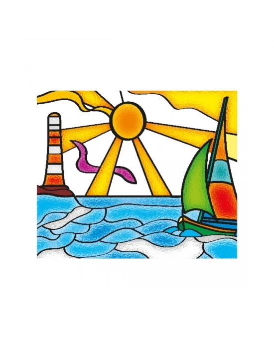 5001 Kumtoys Cam Vitray - Glass Painting / +6 Yaş