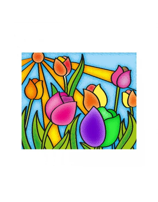 5001 Kumtoys Cam Vitray - Glass Painting / +6 Yaş