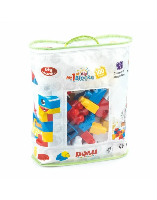 5020 Oyuncak Baskılı Torbada Büyük Bloklar 100 Parça