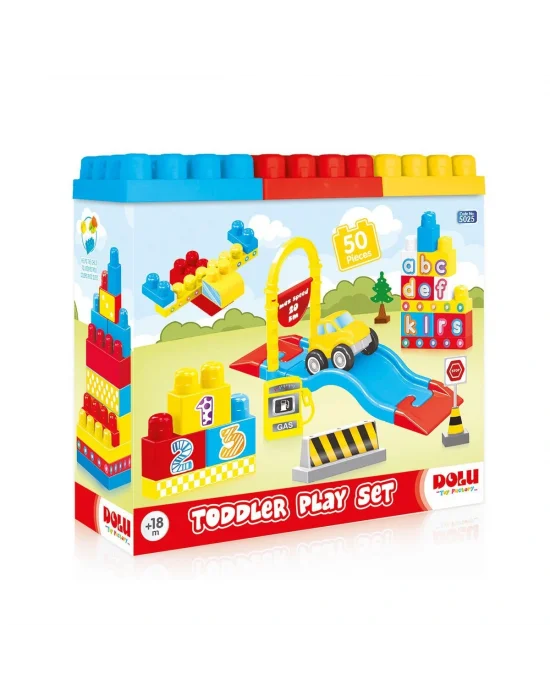 5025 Oyuncak Yol Ve Blok Set 50 Parça