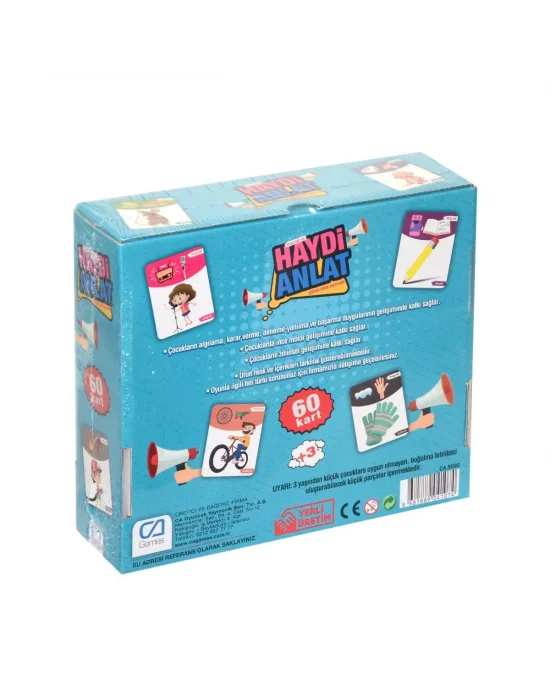 5080 Ca Games, Haydi Anlat - Eğitici Oyun Kartları / +3 Yaş