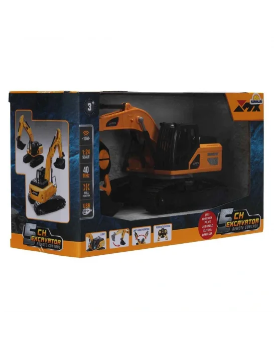 5085 Sun-rst-rc İş Makinesi 1 18 Ekskavatör Ff Işık 5ch 3 7v Usb 40 Mhhz