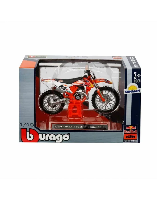 51070 Sun-bur-1:18 Motor Red Bull Ktm 450 2 Asorti - Sunman