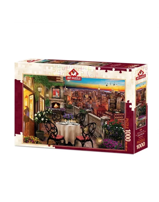 5184 Art Puzzle New Yorkta Akşam Yemeği 1000 Parça Puzzle