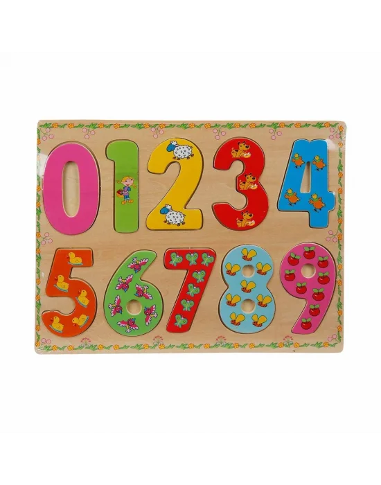 5215 -wooden Puzzle Numbers 10 Parça