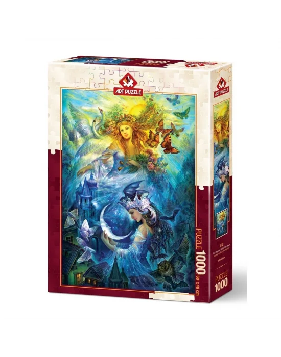 5218 Art Puzzle, Gündüz Ve Gece Prensesleri 1000 Parça