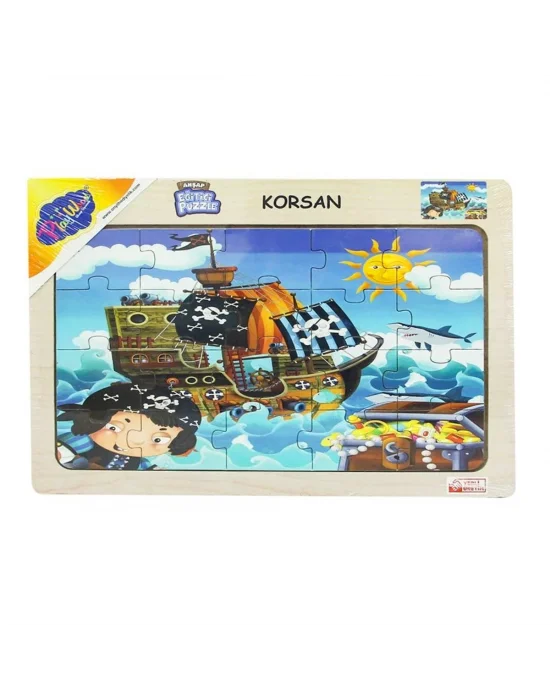 53/54/55/56 Ahşap Eğit.puzzle Korsan