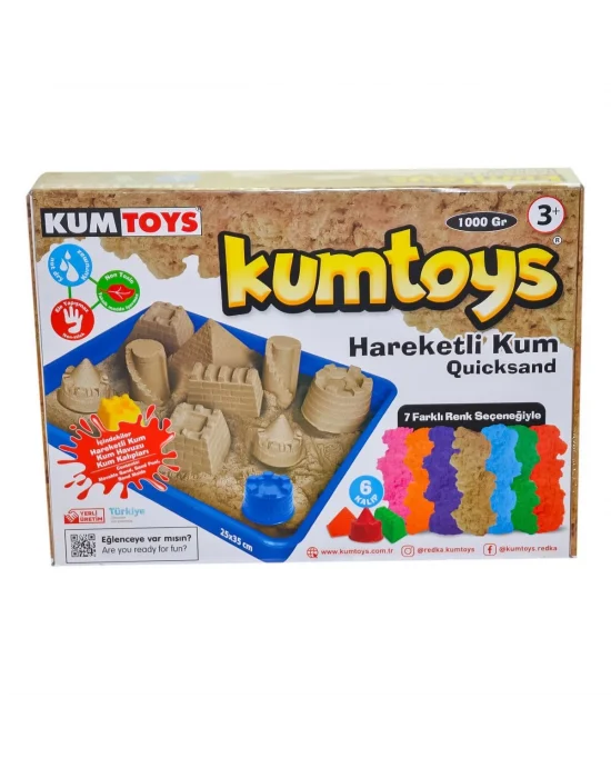 5329 Kumtoys, Hareketli Kum Seti 1000 Gr / +3 Yaş