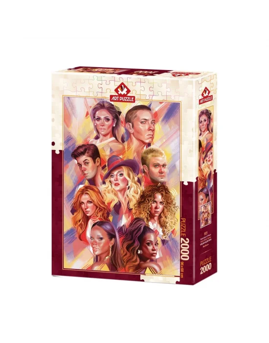 5474 Art Puzzle Dünya Müzik Starları 2000 Parça Puzzle