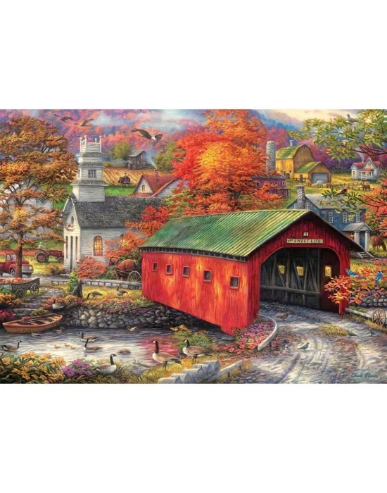 5528 Tatlı Hayat Köprüsü 3000 Parça Puzzle -art Puzzle