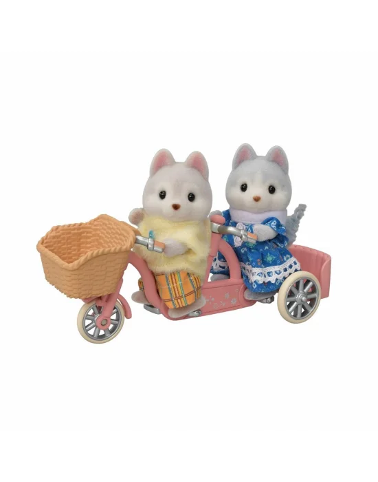 5637 Sylvanian Families Tandem Bisiklet Seti Husky Kardeşler +3 Yaş