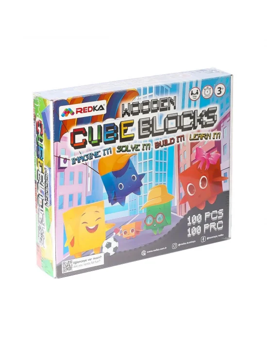 5642 Wooden Cubes Blocks -redka