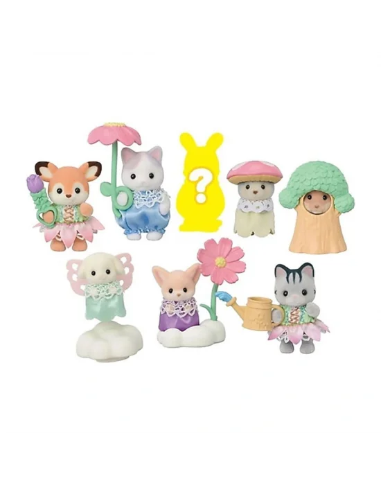 5823 Sylvanian Families Bebek Minifigür Çiçek Serisi Tekli Sürpriz Figür +4 Yaş