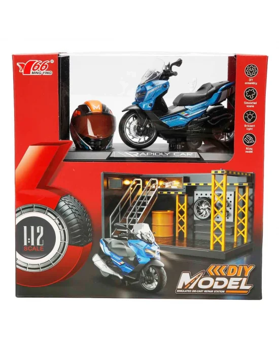 5834 Sun-myg-motosiklet 1 14 Bmw Off-road Kasklı Figür Pb 3r Ses Işık