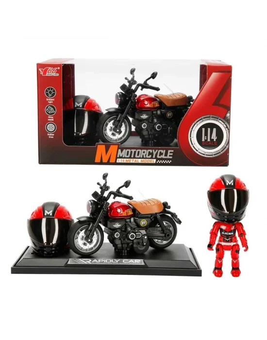 5835 Sun-myg-motosiklet 1 14 Honda Monkey Kasklı Figür Pb 3r Ses Işık