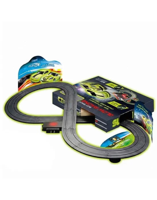 5972 Sun-yfn-yarış Set 1 64 Glow Racıng Slot Track Karanlıkta Parlayan 2arb266cm