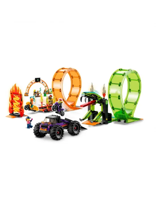 60339 Lego City - Çift Çemberli Gösteri Arenası 598 Parça +7 Yaş