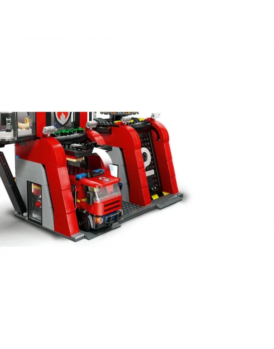 60414 Lego City İtfaiye Kamyon Ve İtfaiye Merkezi 843 Parça +6 Yaş