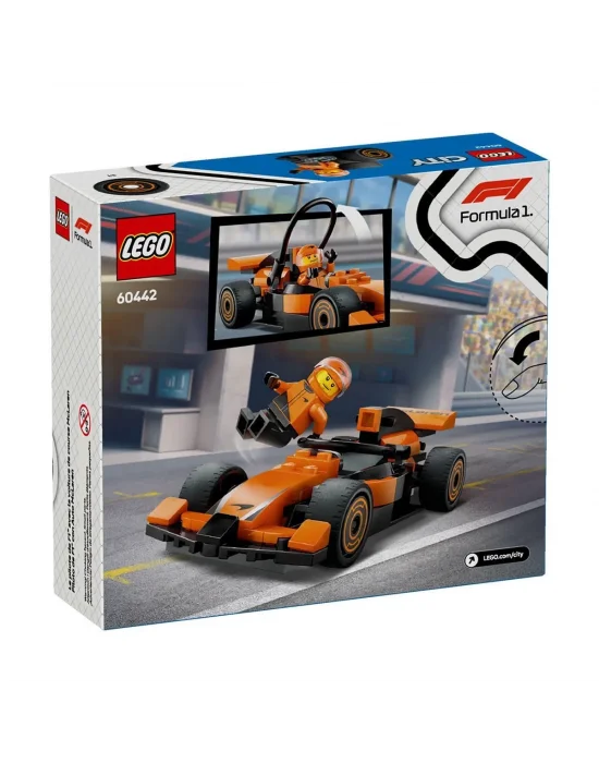 60442 Lego City Mclaren Yarış Arabalı F1 Sürücüsü 86 Parça +6 Yaş