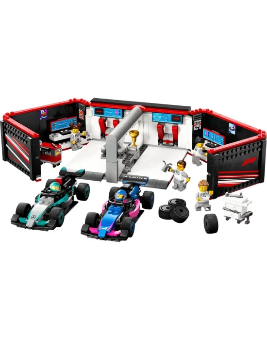 60444 Lego City F1 Garajı Ve Mercedes-amg Ve Alpine Arabaları 678 Parça +7 Yaş