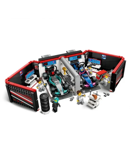 60444 Lego City F1 Garajı Ve Mercedes-amg Ve Alpine Arabaları 678 Parça +7 Yaş