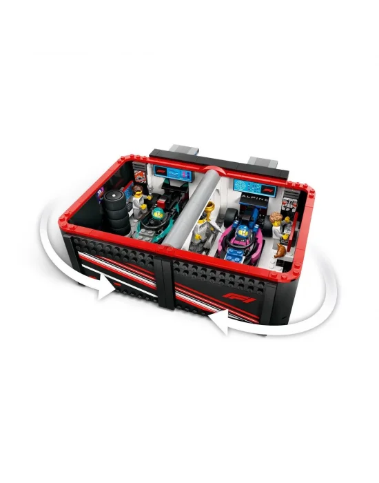 60444 Lego City F1 Garajı Ve Mercedes-amg Ve Alpine Arabaları 678 Parça +7 Yaş