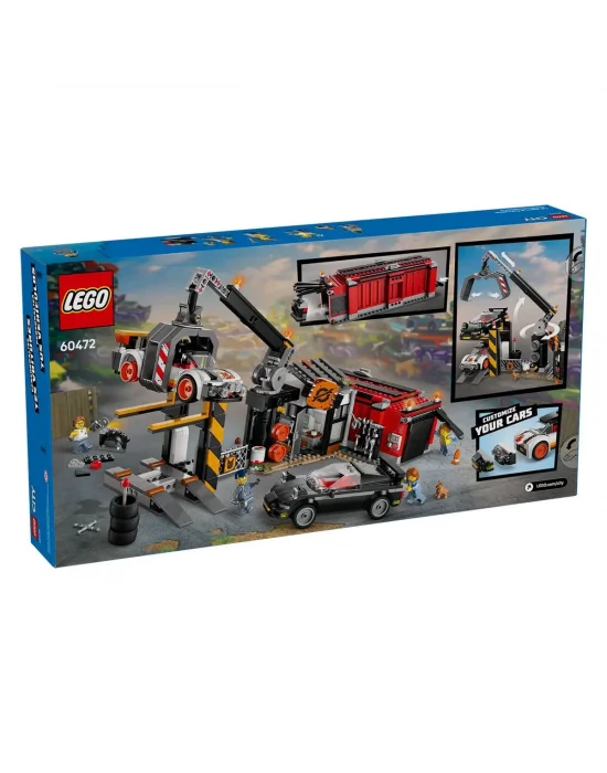 60472 Lego City Hurdalık Ve Arabalar 871 Parça +7 Yaş