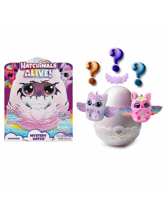 6069132 Hatchimals Alive Secret Hatch Pufficorn
