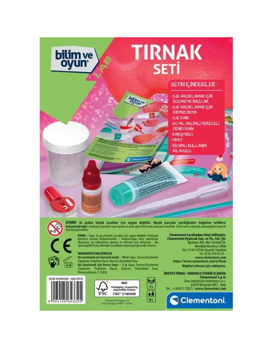 64332 Bilim Ve Oyun - Tırnak Seti +7 Yaş