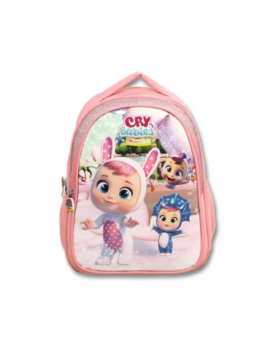Cry Babies Tavşan Kulaklar Açık Pembe Kız Çocuk Üçlü İlkokul Çanta Seti