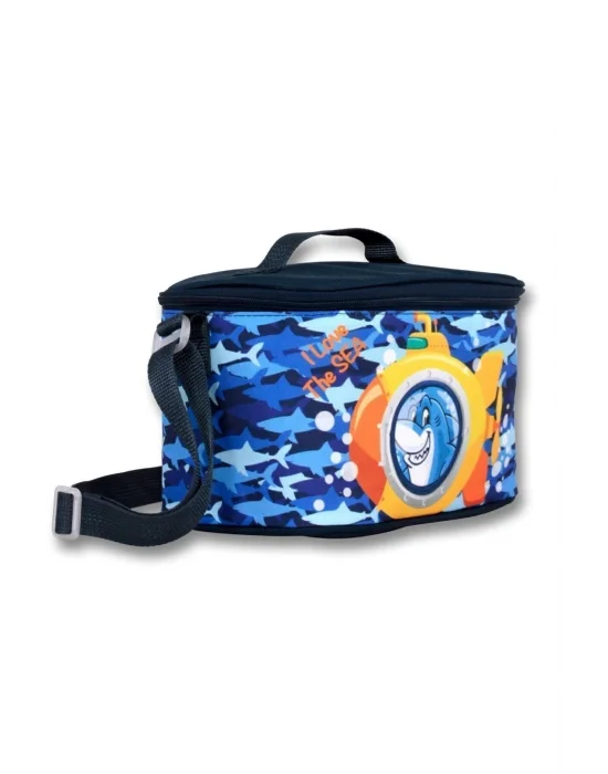 Cennec Mavi Sarı Balina İlkokul Sırt Çantası Seti - Erkek Çocuk