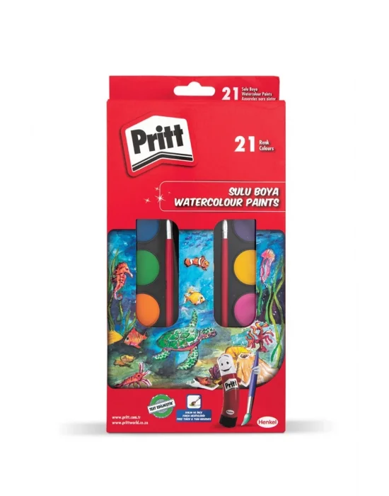 Pritt Sulu Boya 1671703 21 Li Büyük Tablet *72