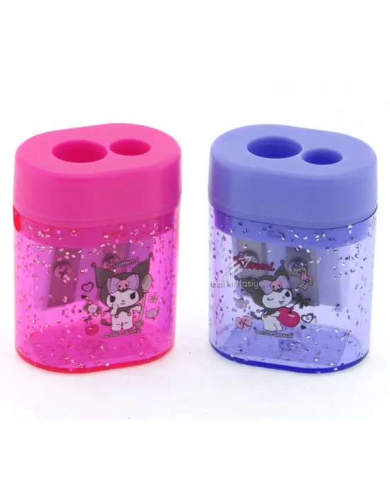 Kuromi 590161 Çöp Hazneli Çift Gözlü Kalemtıraş