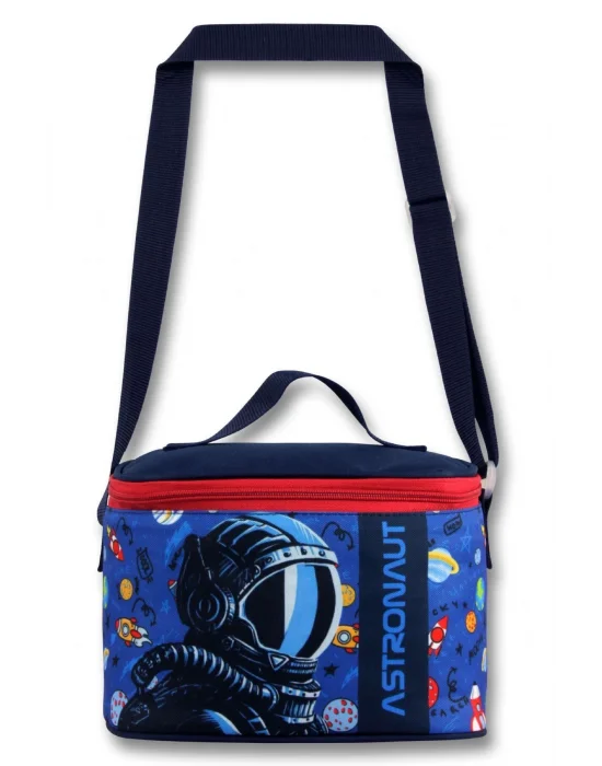 Ümit Çanta 5007 Isı Yalıtımlı Erkek Çocuk (Astronot Baskılı, Lacivert Mavi Renkli) Beslenme Çantası