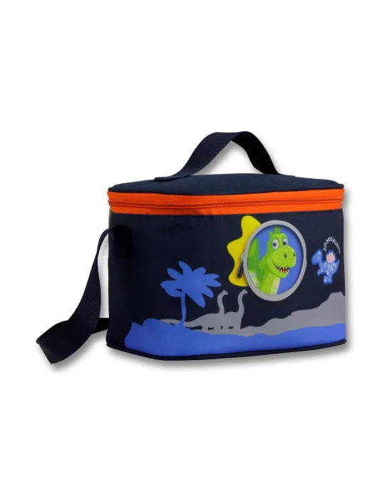 Ümit Çanta Erkek Çocuk Beslenme Çantası ( Isı Yalıtımlı) - Sevimli Dinazor - Mavi Kırmızı - 5010
