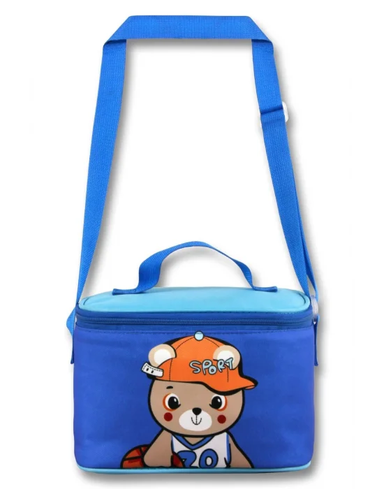 Ümit Çanta Erkek Çocuk Beslenme Çantası (Thermo Isı Yalıtımlı) - Şapkalı Ayıcık - Mavi - 5022