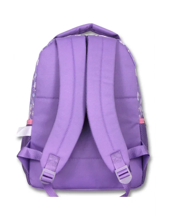 Ümit Çanta Nakışlı Unicorn Kız Çocuk Üç Gözlü Lila Renk Okul Çantası - 5027