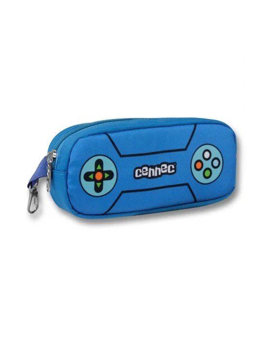 Cennec 5030 (Oyun Konsolu - Mavi Siyah - Erkek Çocuk) Okul Çantası - Kalemlikli