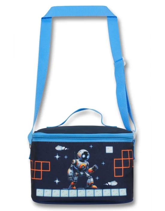 Ümit Çanta Erkek Çocuk Beslenme Çantası (Thermo Isı Yalıtımlı) - Oyun Konsolu - Mavi Siyah - 5031