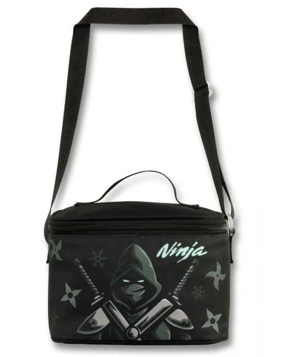 Ümit Çanta Termoslu/Isı Yalıtımlı Beslenme Çantası - 5067 - Ninja, Siyah Turkuaz (Erkek Çocuk)
