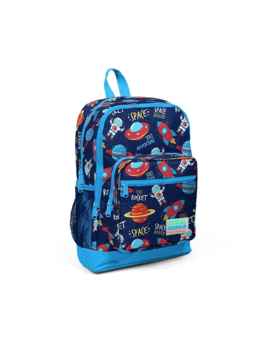 Kids Lacivert Mavi Uzay Desenli 3’lü Okul Çanta Seti SET0123470