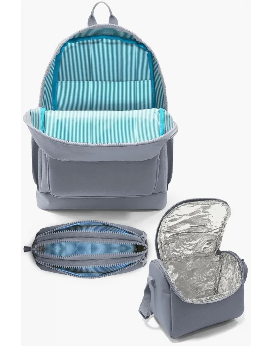 Kids Lacivert Mavi Uzay Desenli 3’lü Okul Çanta Seti SET0123470