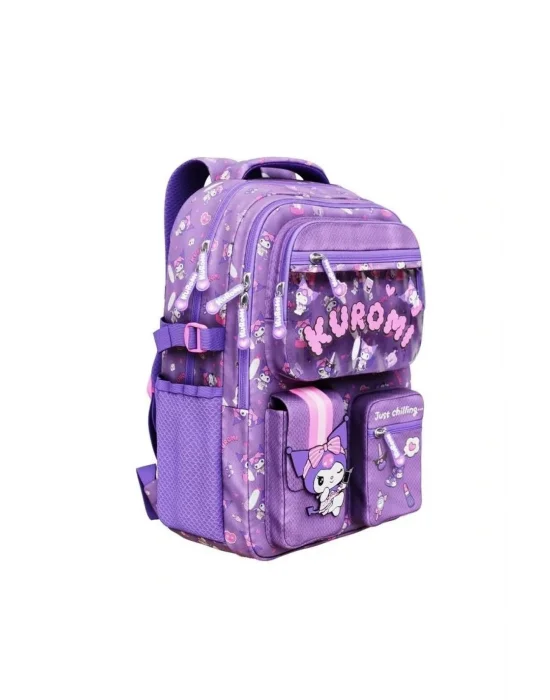 TMN 3223 5 BÖLMELİ OKUL ÇANTASI MOR