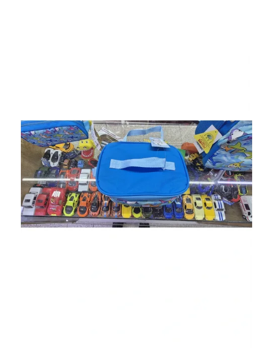 - 2578 - MAVİ BALIKLAR OKUL ÇANTASI BESLENME ÇANTASI VE KALEM ÇANTA SETİ